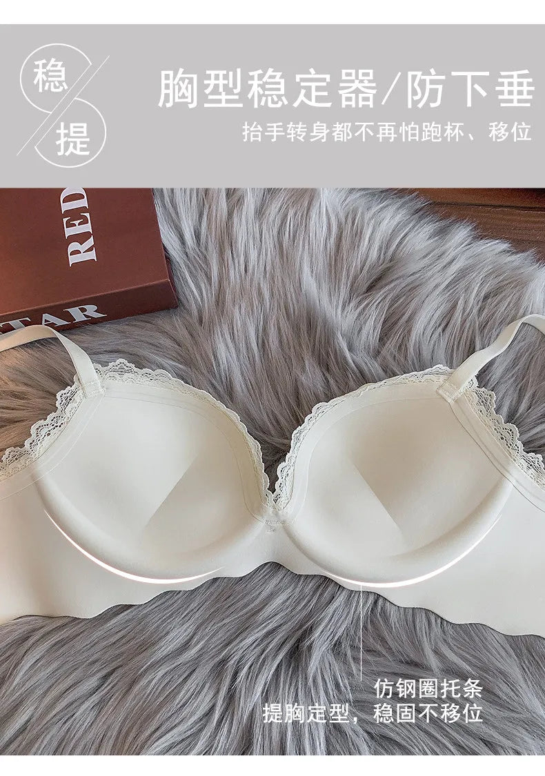 Hot Selling Ladies Push Up Bra Set Seamless Wireless Support Anti-Sagging Comfort Lingerie S-XL for Young Women Soft Daily Wear