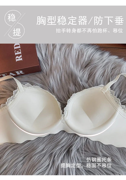 Hot Selling Ladies Push Up Bra Set Seamless Wireless Support Anti-Sagging Comfort Lingerie S-XL for Young Women Soft Daily Wear