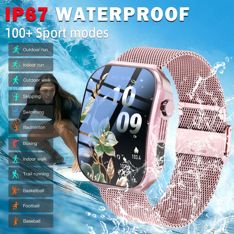 Heart Rate Waterproof Music Bluetooth Call Smartwatch
