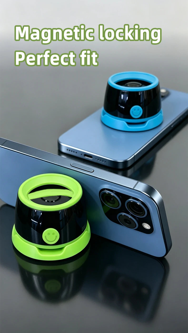 Magnetic phone magnetic bathroom waterproof Bluetooth speaker mini portable subwoofer phone holder 2-in-1