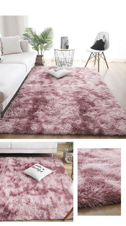 Fluffy Carpets For Living Room Nordic Lounge Rug Houses and Plush Kids Bedroom Bed Down Bedside Carpet Home Decor Furry Mat