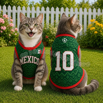 Mexico 10  Mesh Breathable Dog Clothes Schnauzer Teddy Sport Large Dog Jersey Basketball Clothing Puppy T-Shirts Pet Cat Shirts