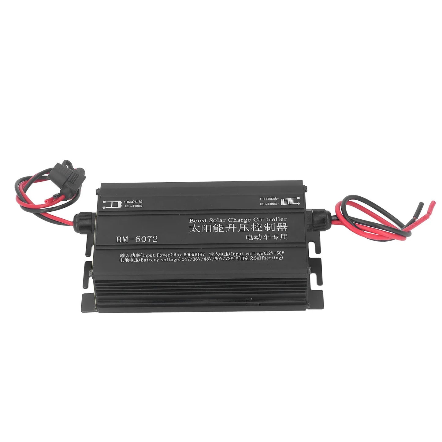 600W MPPT Boost Solar Charge Controller 12‑50V Input LCD Display Step Up Solar Charging Controller 24V 36V 48V 60V 72V