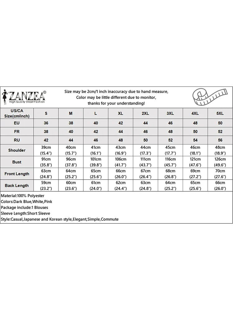 ZANZEA 2025 Women Shirts Vintage Round Neck Short Sleeve Blouses Fashion Double Ruffled Blusas Casual Pleated Solid Tops Femme