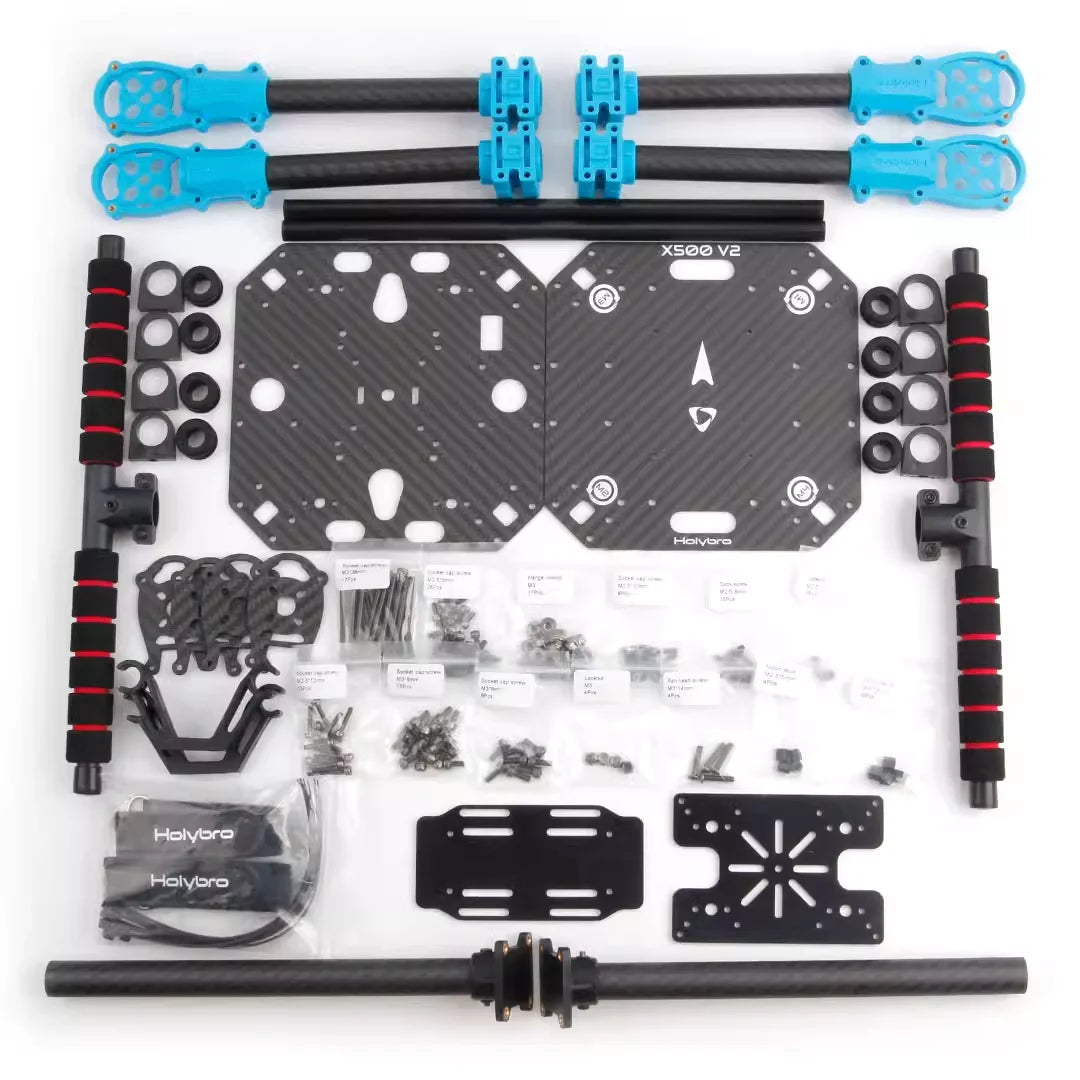 Holybro X500 V2 ARF Kit & Pixhawk 6X 6C Flight Controller & M10N & 433 915MHz 4-axis Drone Power Kit