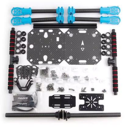 Holybro X500 V2 ARF Kit & Pixhawk 6X 6C Flight Controller & M10N & 433 915MHz 4-axis Drone Power Kit