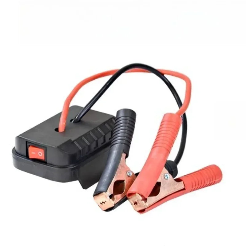 For Makita Car Battery Jump Starter Lithium  Emergency Power Bank with Thickened Copper Clips with Dual USB Charging Ports