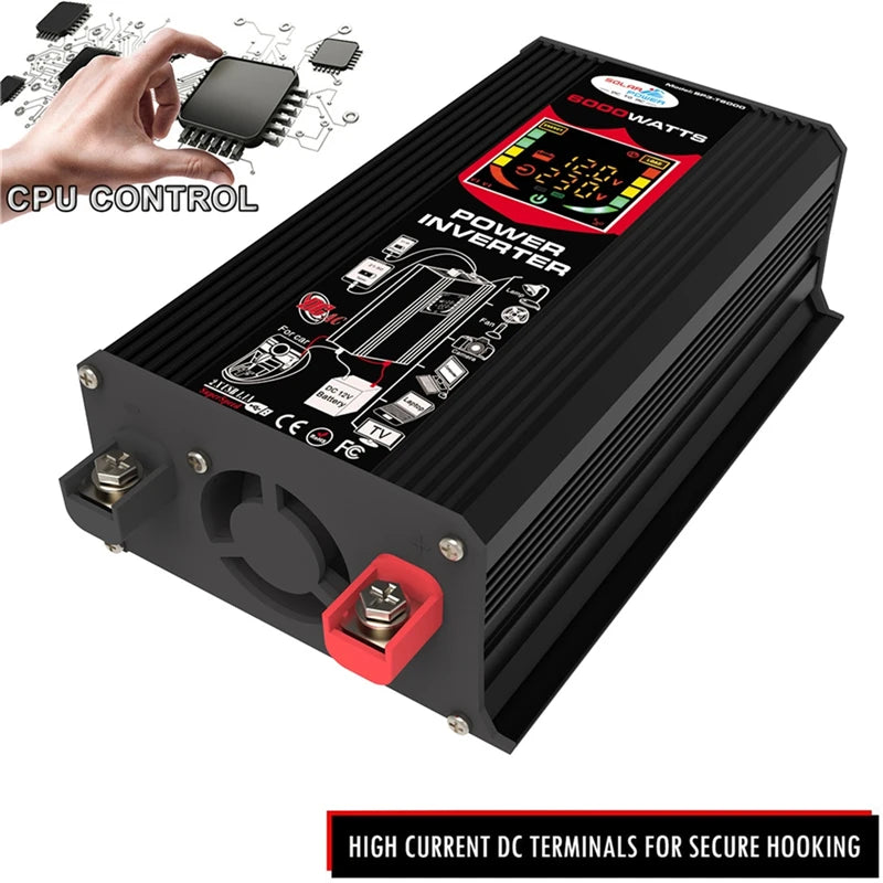 110/220V Solar Power System 18W Solar Panel Battery Charge 30A Controller 6000W 12V 220V Inverter Complete Power Generation Kit