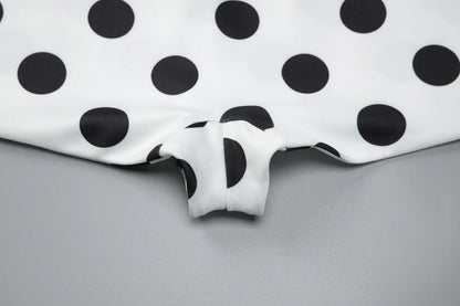Hugcitar Fashion 2 Pcs Sets Mesh Black Short Sleeve Buttons Hole Sexy Sheer Crop T-Shirt Polka Dot Print Shorts Vacation Outfit