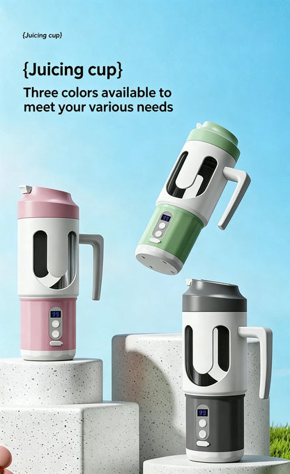 Dual Blades Wireless USB Rechargeable Portable Juicer Cup Multifunctional Fruit Vegetable Blender for Watermelon Fresh Juic