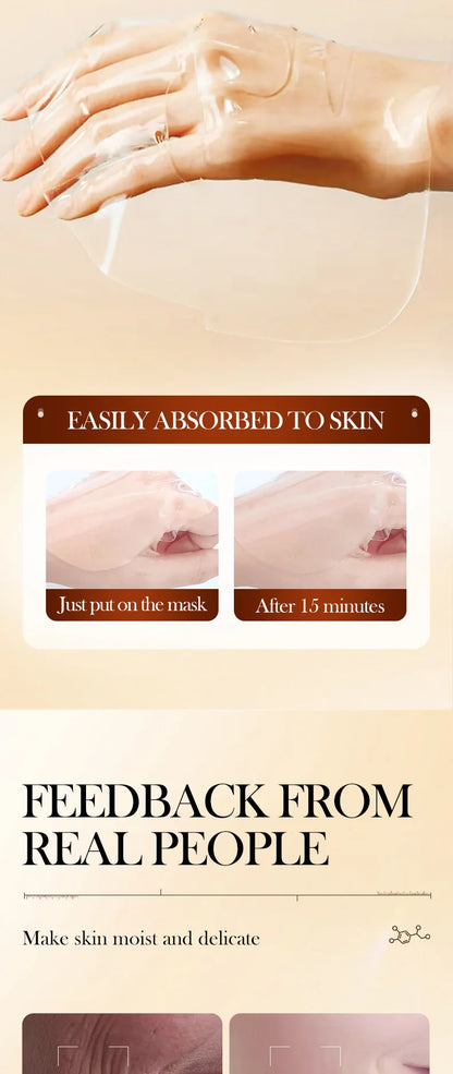 10PCS Collagen Anti Wrinkle Facial Mask Anti Aging Fade Fine Lines Firm Skin Moisturizing Brightening SkinCare Korean Cosmetics