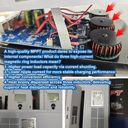 MPPT Solar Charge Controller 10A20A30A40A50A60A Smart LCD Charging 12V24V Auto Photovoltaic Controller Bluetooth