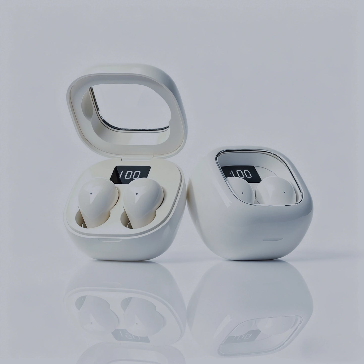 Cute Mini Invisible Earbuds Bluetooth 5.3 Wireless Earphones HIFI Stereo Noise Reduction Heasets with Microphones Headphones