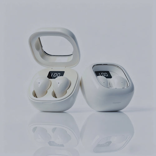 Cute Mini Invisible Earbuds Bluetooth 5.3 Wireless Earphones HIFI Stereo Noise Reduction Heasets with Microphones Headphones