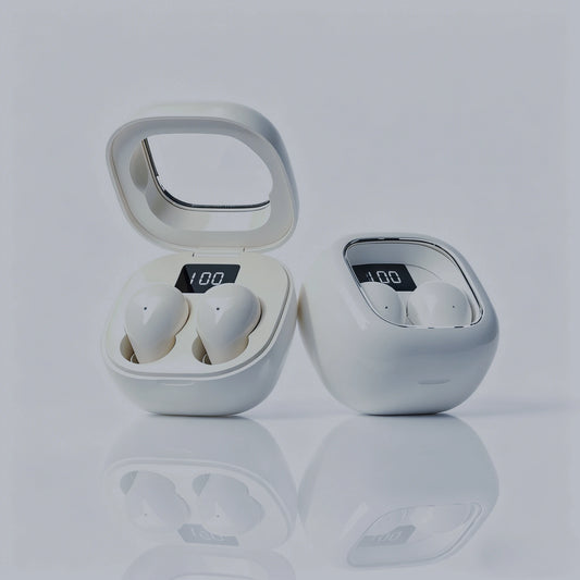 Cute Mini Invisible Earbuds Bluetooth 5.3 Wireless Earphones HIFI Stereo Noise Reduction Heasets with Microphones Headphones