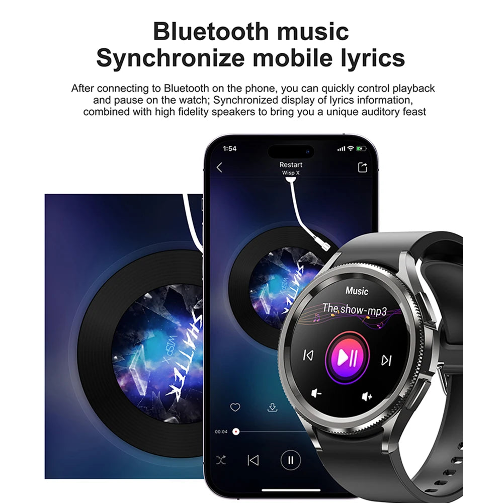Men's Outdoor Sports 100+ Sport Modes IP68 Waterproof Watch AMOELD HD Screen Smartwatch
