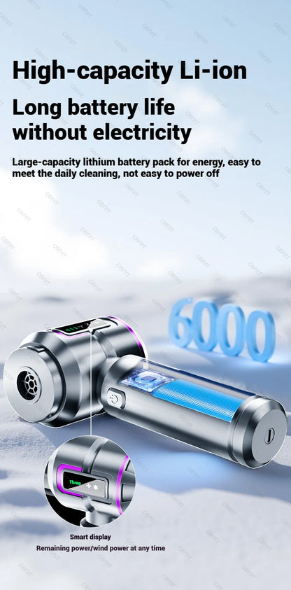 Car Vacuum Cleaner 998000PA Cordless Powerful Portable Mini Car Vacuum Cleaner for Home Handheld Blower Car Cleaner