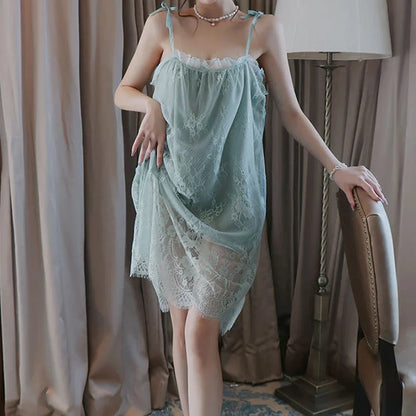 Plus Size Lingerie Lace Babydoll Chemise Nightgown Nighty