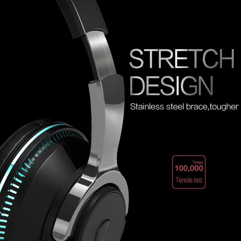 H2 Wireless Bluetooth Headphone With Microphone Foldable Headsets Bass HiFi Sound Music Stereo Earphone For Smartphones Game