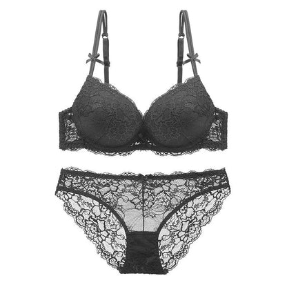 Women Sexy Bra Set Push Up Ladies Lingerie Set Elegant Underwear Casual Daily Bra and Panty Set