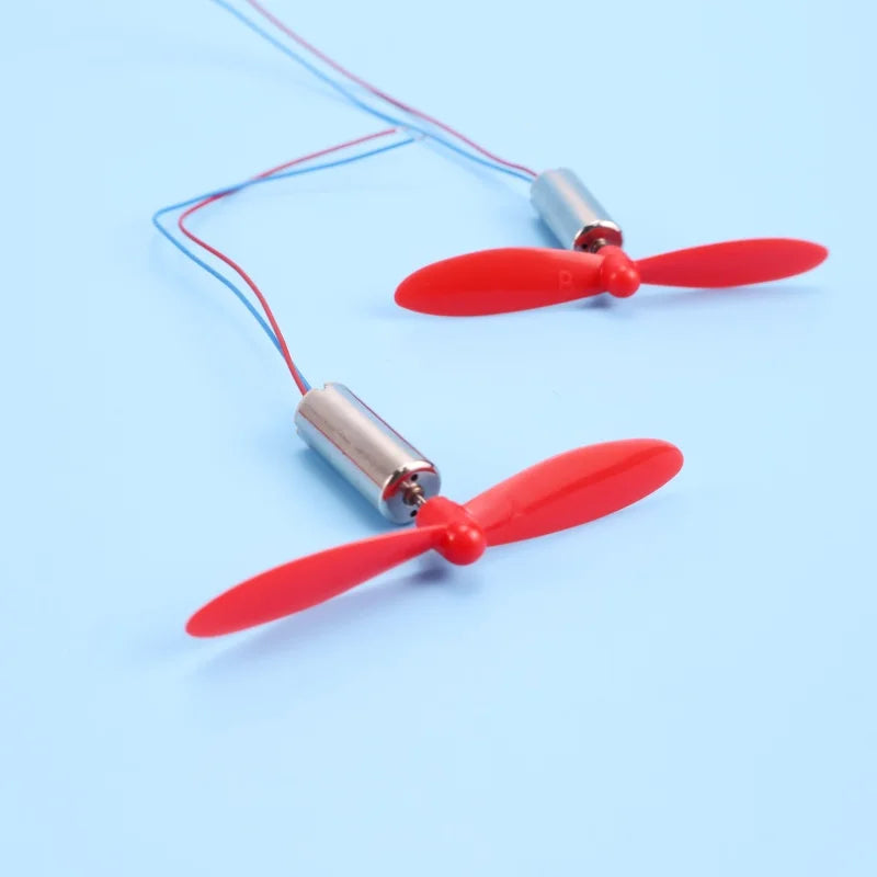 4 X DIY DC 3.7V 50000RPM 716 Hollow Cup Coreless High-speed Motor with 4 X 55MM Propeller Cw CCW for DIY Micro FPV Quadcopter