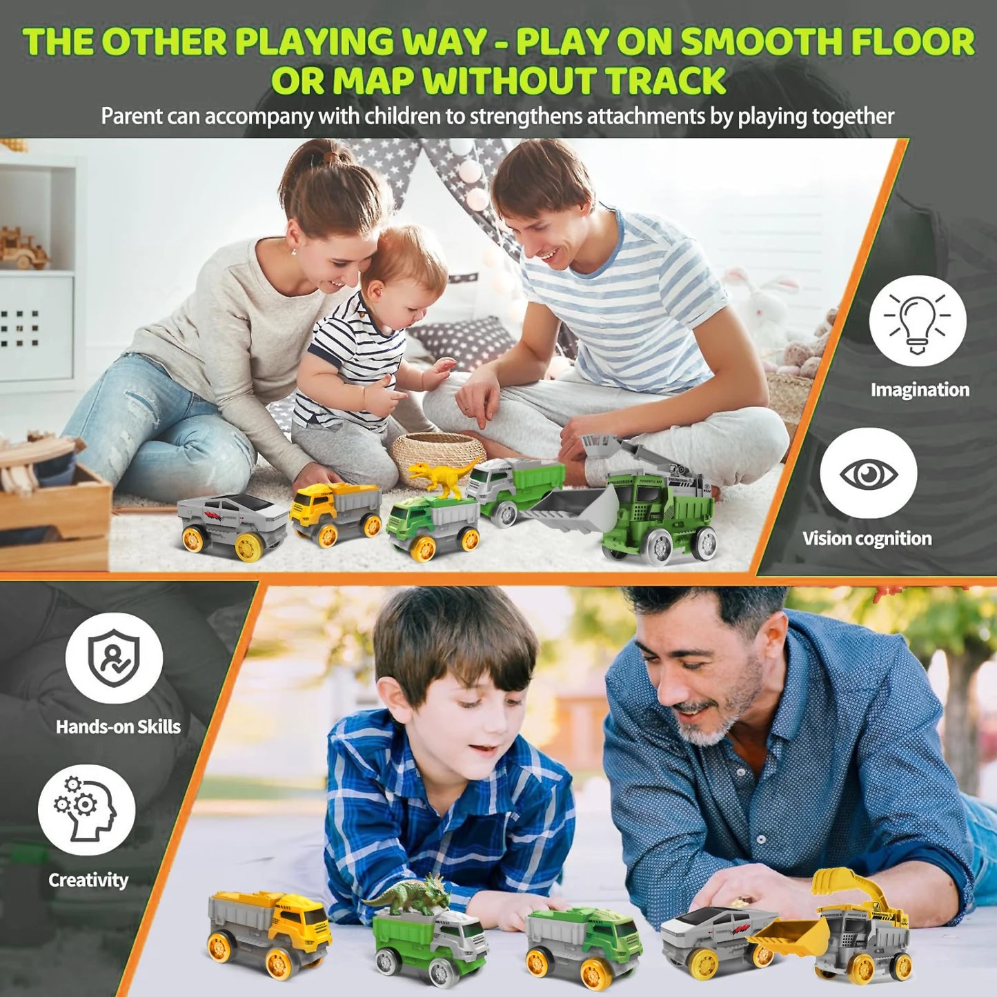 Magic Climbing Engineering Electric Track Toy Car Train Toys for Boys -  Kids Educational Toys for Children Birthday Gift Idea