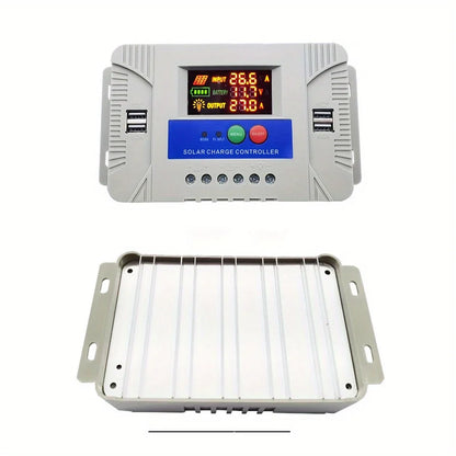60A Smart Solar Charge Controller 12V/24V/36V/48V Auto,PWM 3-Stage Charging,LCD Display,for Lead-Acid/AGM/Gel/Li-ion/LiFePO4