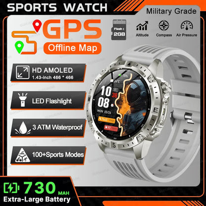 Waterproof Compass BT Call Swim Sports Bracelets For Men