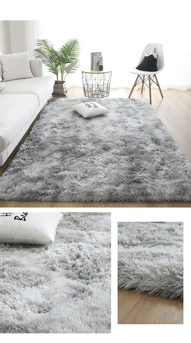 Fluffy Carpets For Living Room Nordic Lounge Rug Houses and Plush Kids Bedroom Bed Down Bedside Carpet Home Decor Furry Mat