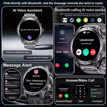 2026 New GPS Smart Watch Men 1000mAh Battery 10ATM Waterproof