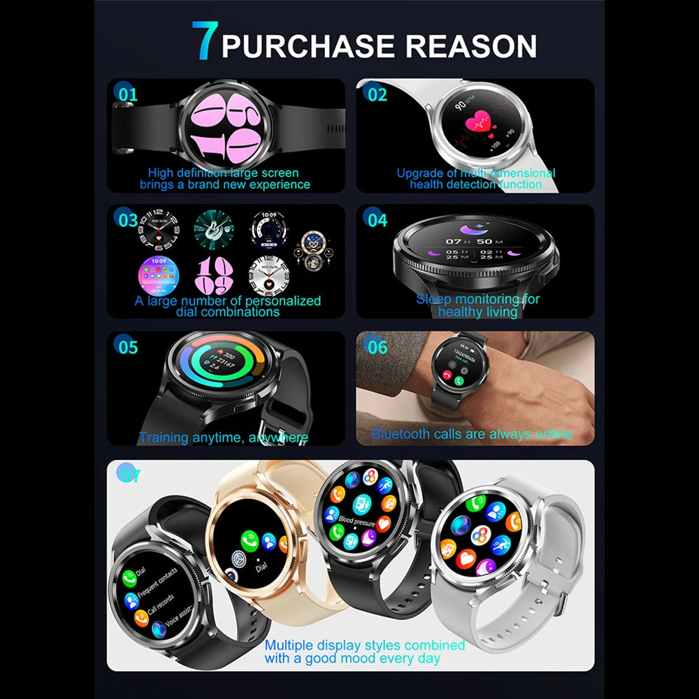 Men's Outdoor Sports 100+ Sport Modes IP68 Waterproof Watch AMOELD HD Screen Smartwatch