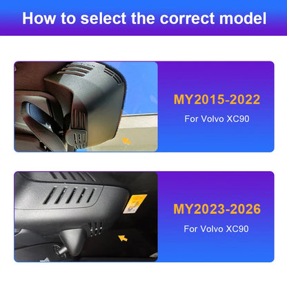 4K Dash Cam For VOLVO XC90 XC60 XC40 S90 V90 S60 V60 S80 XC70 C40 EC40, Plug and Play Dashcam Camera Wifi Car DVR For Polestar 2