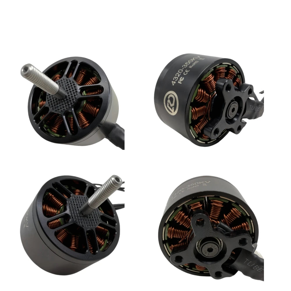 New Launch 4pcs 4320 4320 350KV 6-12S, High Speed Brushless Motor Remote X Type No. RC Drone FPV