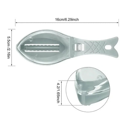 1PC Fish Scale Scraper Fast Remove Fish Skin Brush Fishing Scale Brush Graters Cleaner Kitchen Tool Peeler Helpful Gadgets