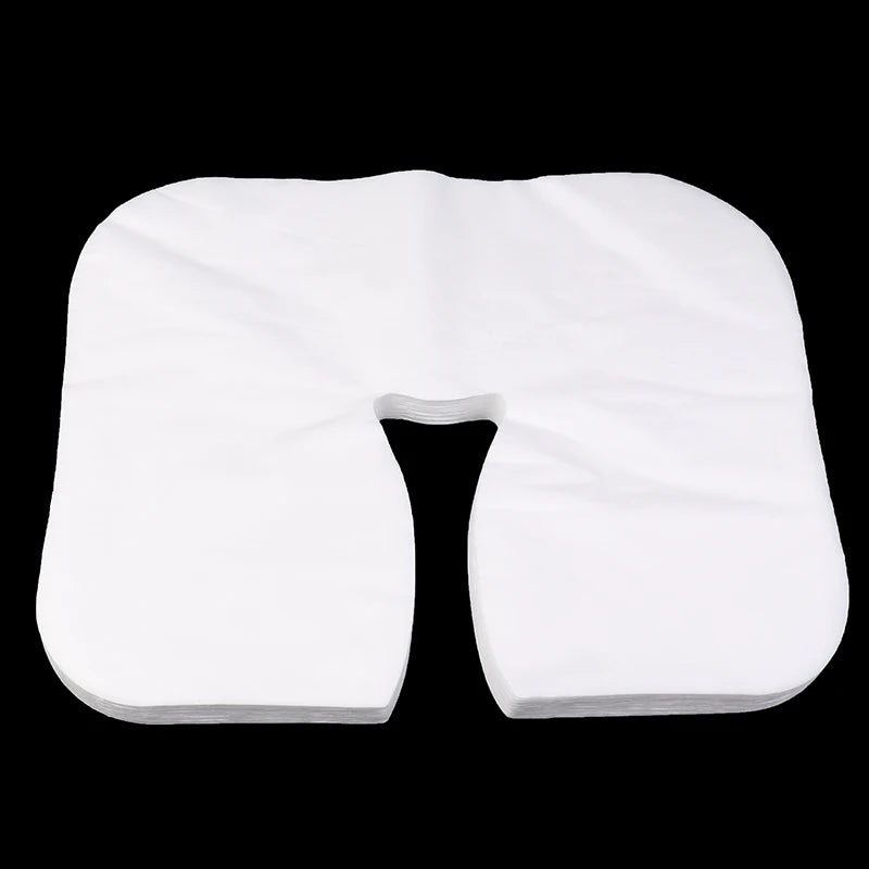 100/200Pcs SPA Face Massage Pad Beauty Salon Massage Headrest Pad Disposable Cotton Pillow Towel Cover Face Skin Care Tool