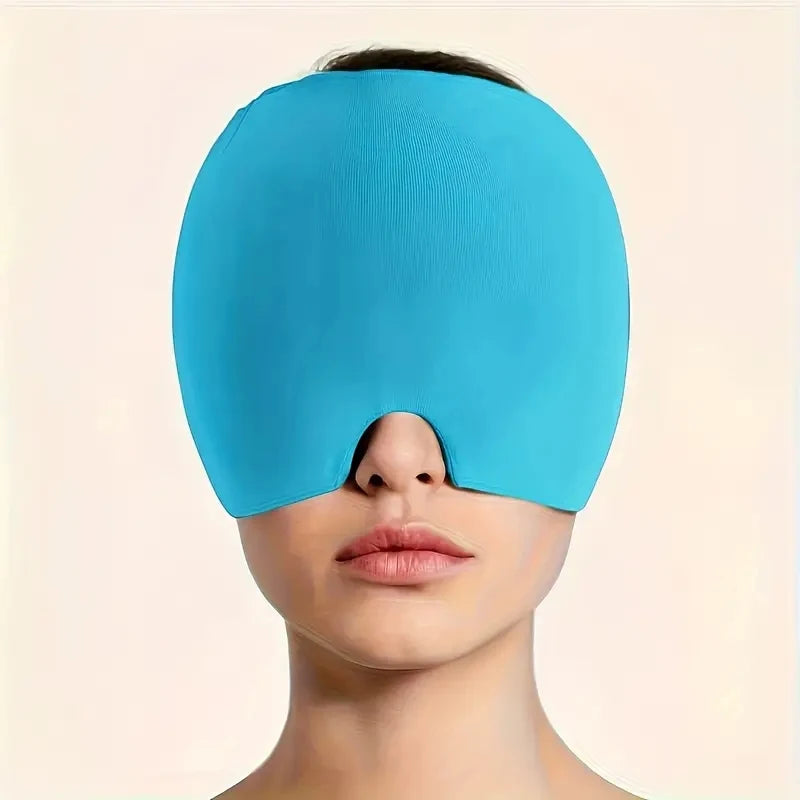 1-Piece Migraine Hat Cooling Gel Headband with Cryo-Therapeutic Sleep Mask, Cold Therapy Cap for Hangover Symptom Relief, Lightweight Breathable Fabric for Migraine Sufferers (Beauty & Personal Care), Cryo-Therapeutic Sleep M