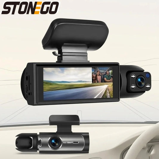 1080P HD Front and Rear Dash Camera Car DVR with Night Vision G Sensor 316 Inch IPS Screen Driving Recorder for Vehicles