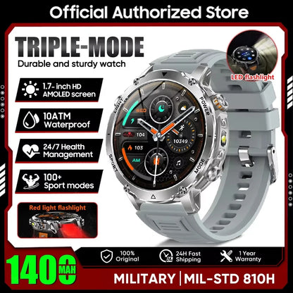 Smart Watch IP68 Waterproof Sports Run tracker Outdoors Compass Military Smartwatch