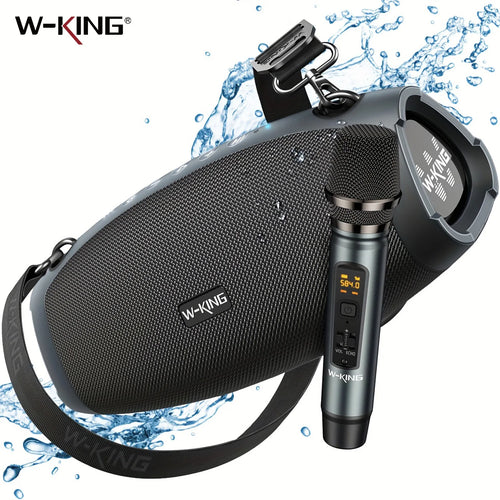 W-KING X10MIC (120W PEAK) 70W Portable Loud Bluetooth Speakers with Wireless Microphone,  Waterproof Outdoor Wireless Bluetooth