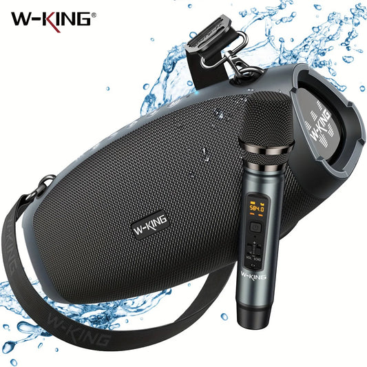 W-KING X10MIC (120W PEAK) 70W Portable Loud Bluetooth Speakers with Wireless Microphone,  Waterproof Outdoor Wireless Bluetooth