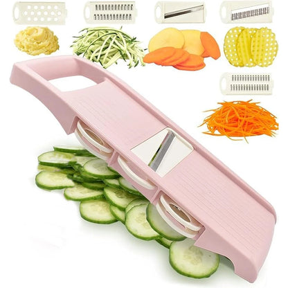 5 in 1 Mandoline Slicer for Kitchen Vegetable Slicer Multi Blade Potato Chip, Veggie Slicer, Vegetable Cutter,