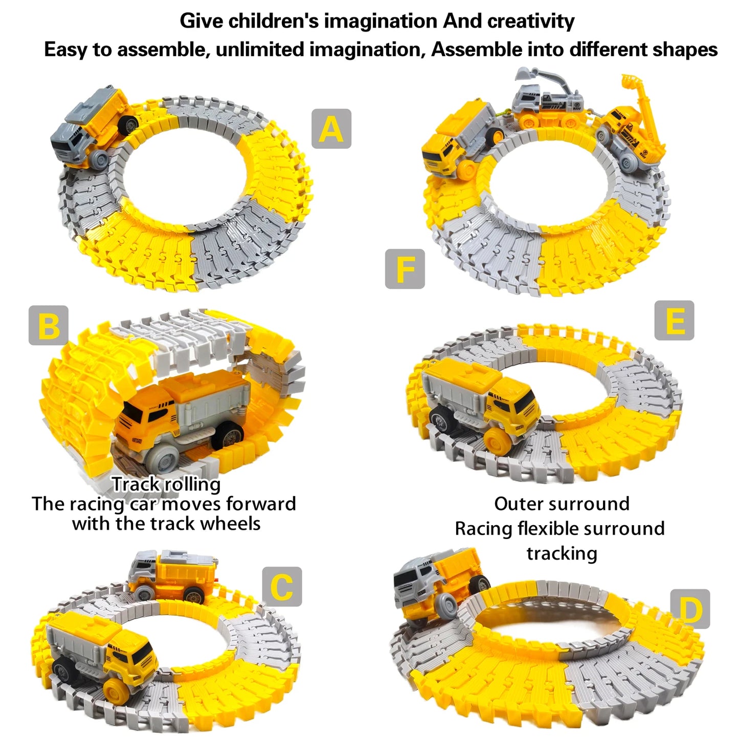 Magic Climbing Engineering Electric Track Toy Car Train Toys for Boys -  Kids Educational Toys for Children Birthday Gift Idea