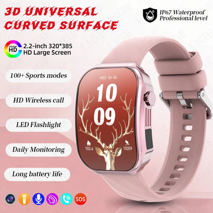 Heart Rate Waterproof Music Bluetooth Call Smartwatch