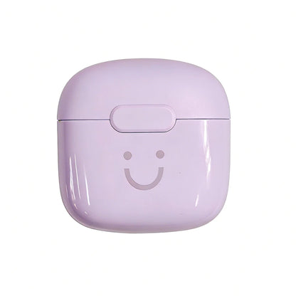 Cute Smile Macaron TWS Bluetooth Earphones Half In-Ear Wireless Headphones Long Battery Life Fashion Headset For Girls Students
