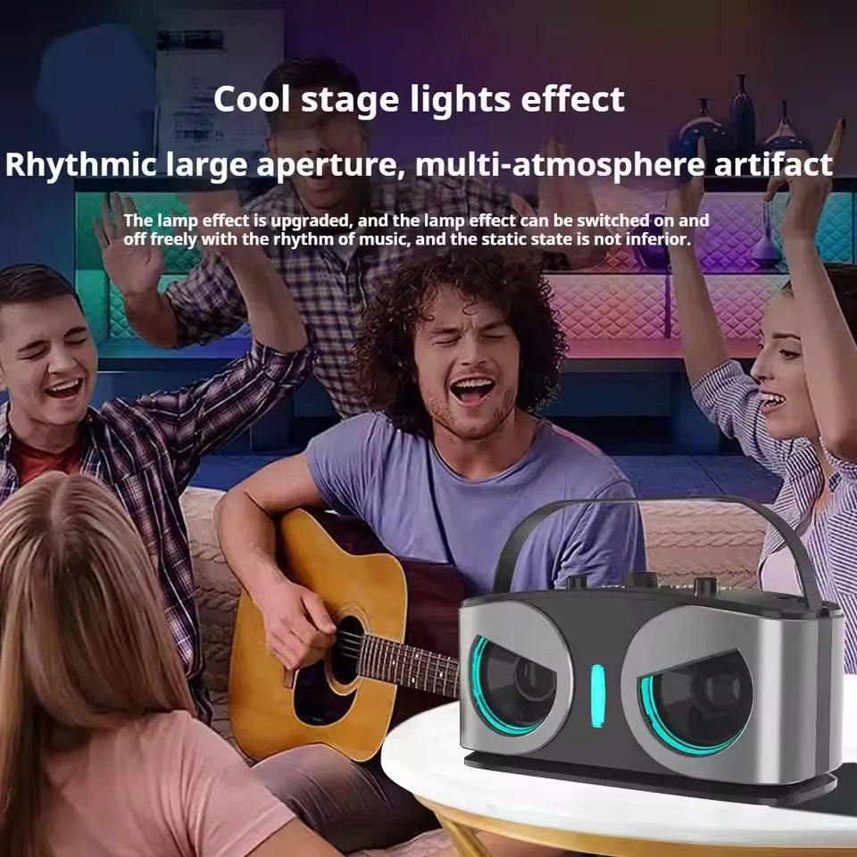 Karaoke Wireless Portable Bluetooth Speaker With Microphone Subwoofer Machine Powerful Sound Box Music Caixa De Som Audio Bocina