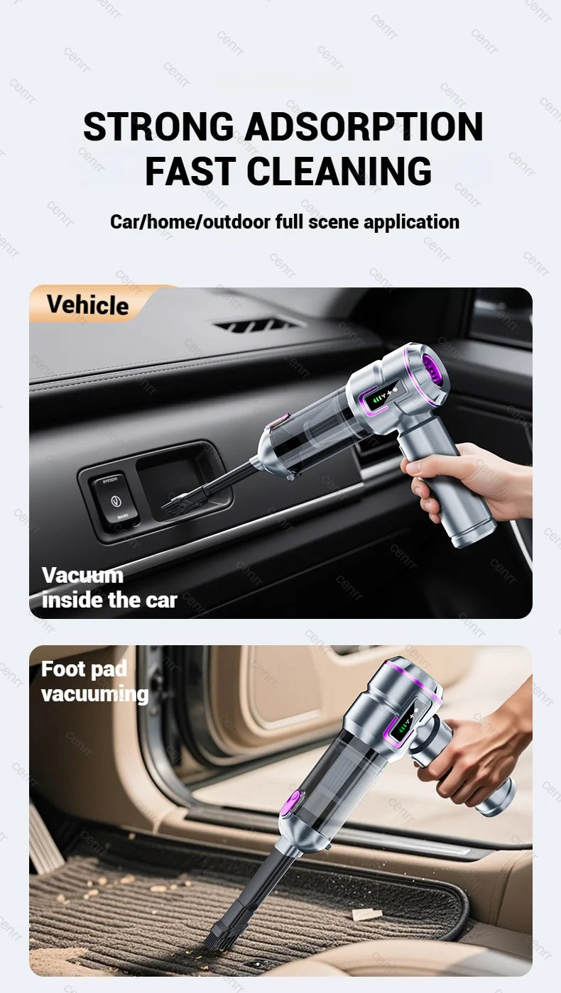 Car Vacuum Cleaner 998000PA Cordless Powerful Portable Mini Car Vacuum Cleaner for Home Handheld Blower Car Cleaner