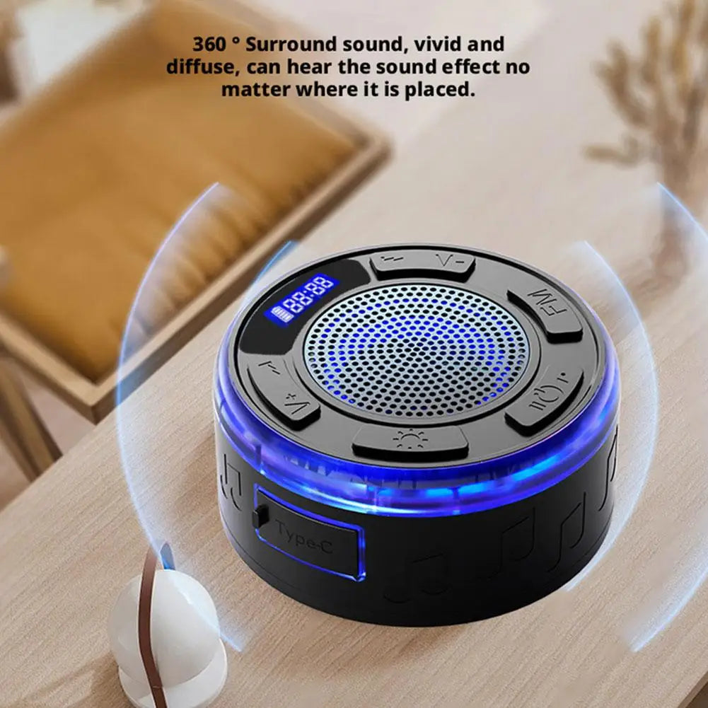 Waterproof Bluetooth Speaker with Strong Suction Cup, Mini Portable Wireless Shower Speaker for Bathroom, Home Outdoor Use