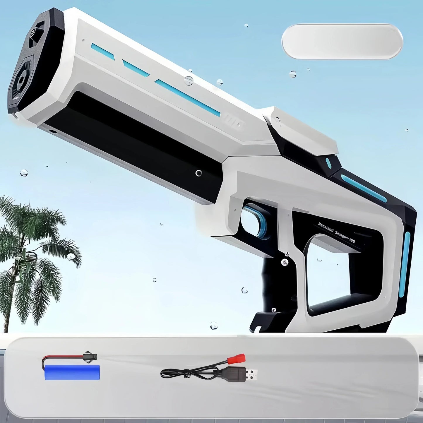 43cm Electric Water Guns for Adults Powerful Squirt Automatic Water Suction Water Blasters Outdoor Beach Toy for Boys Kids Gift