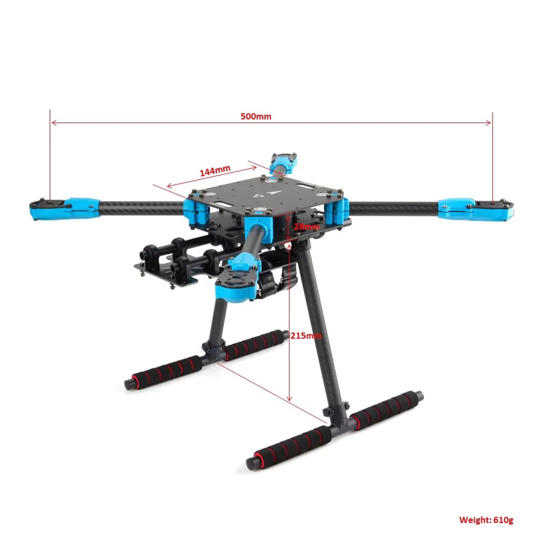 Holybro X500 V2 ARF Kit & Pixhawk 6X 6C Flight Controller & M10N & 433 915MHz 4-axis Drone Power Kit