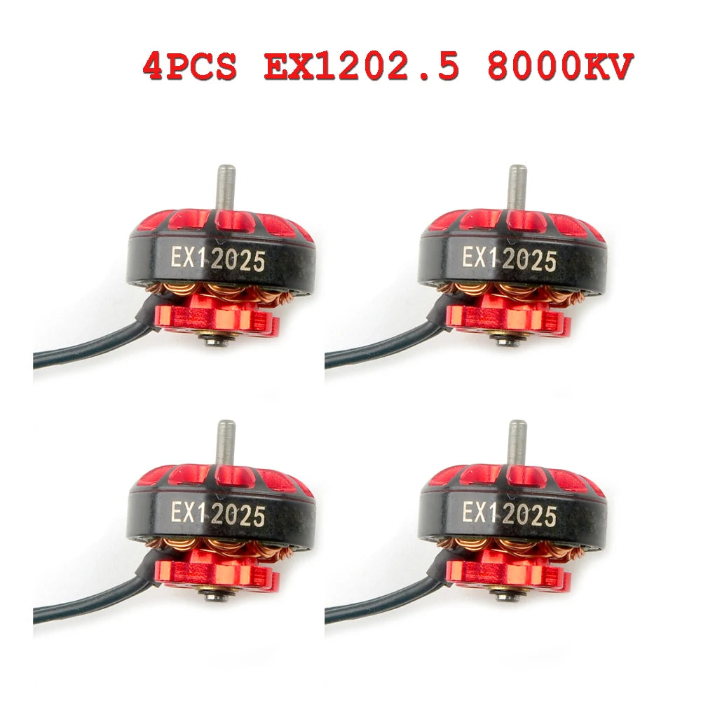 HappyModel 3inch Crux3 Toothpick Frame FPV Kit EX1202.5 6400KV Brushless Motor with Gemfan 3018 Propeller Combo for RC FPV Drone